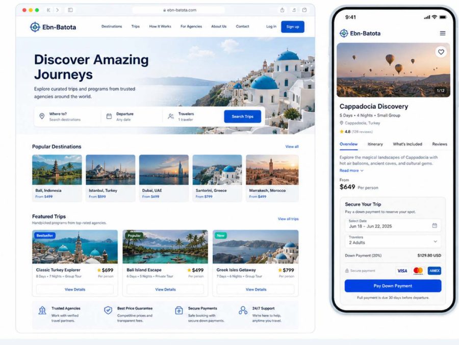 Ebn-Batota travel marketplace